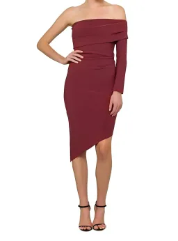 Bec & Bridge Love Ruler Asymmetrical Dress Burgundy Size AU 12 for rent on The Volte - image 1