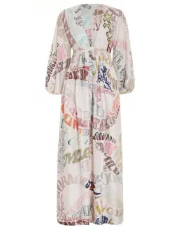 Zimmermann Ladybeetle Midi Dress Word PrintSize 0 / AU 8 for rent on The Volte - image 2