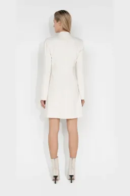 Cue Ivory Twist Front Dress in Ecru Cream Size 10 for rent on The Volte - image 2