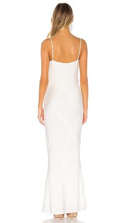 Shona Joy Luxe Bias Cowl Slip Dress Ivory Size 6  for rent on The Volte - image 2