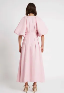 Aje Evermore Midi Dress Pink Size 14 for rent on The Volte - image 2