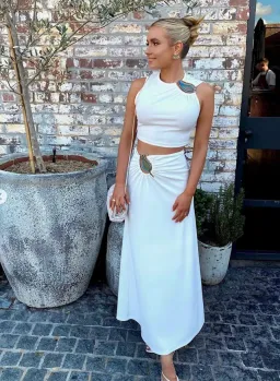 Christopher Esber Moodstone Set White Size 6 for rent on The Volte - image 5