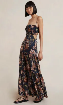 Bec & Bridge Lori Tie Maxi Dress Floral Size 8 for rent on The Volte - image 2