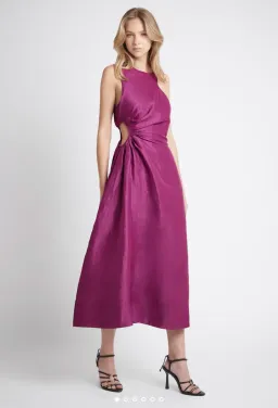 Aje Chateau Dress Purple Size 10 for rent on The Volte - image 1