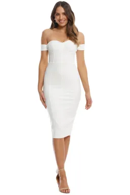 Misha Chloe Dress in Ivory White Size 8/XS for rent on The Volte - image 1