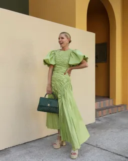 AJE SIREN DRAWSTRING MIDI DRESS for rent on The Volte - image 5