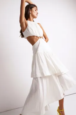 Aje Caliente Cut Out Dress White Size 6 for rent on The Volte - image 3