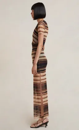 Bec & Bridge  Watercolour Short Sleeve Maxi Dress Print Size 8 for rent on The Volte - image 4