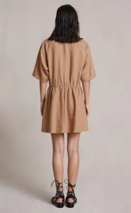 Bec & Bridge Alamos Mini Dress Camel Size 8 for rent on The Volte - image 4