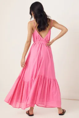 Spell Azalea Strappy Maxi Dress Pink Size 12 for rent on The Volte - image 3