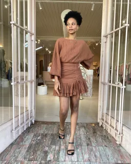 ISSY Blaze Dress in Sienna Size 8 for rent on The Volte - image 5