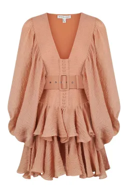 Shona Joy Charlotte Mini Dress in Desert Rose Size 8 for rent on The Volte - image 11