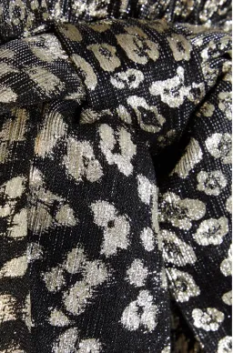 Rebecca Vallance Vienna Metallic Mesh Mini Dress Leopard Print Size 10 for rent on The Volte - image 4