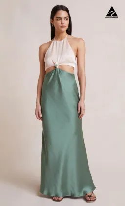 Bec & Bridge Carrie Halter Maxi Dress Multi Green Size AU 8 for rent on The Volte - image 6