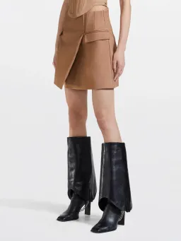 Dion Lee Frame Mini Skirt Brown Size 4 for rent on The Volte - image 2