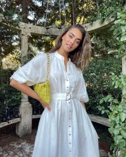 Sheike Piper Midi Dress White Size 8 for rent on The Volte - image 1