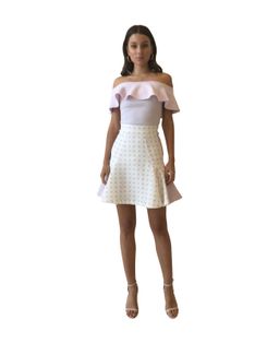 By Johnny Bare Shouder Frill Structure Top and Skirt for rent on The Volte - image 1
