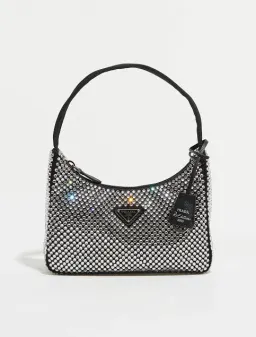 Prada Crystal Re Edition Bag Black for rent on The Volte - image 2