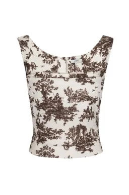Miaou Imogene Corset Top Print Size S for rent on The Volte - image 3