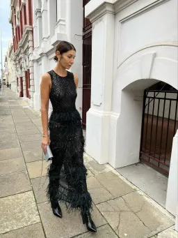 Rachel Gilbert Dixie Gown Black Size AU 6 for rent on The Volte - image 2