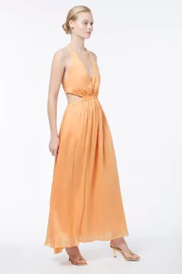 Manning Cartell Lyrical Colours Halter Maxi Dress Orange Size 8 for rent on The Volte - image 4