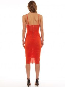 Bec + Bridge Petit Wrap Dress in Orange for rent on The Volte - image 2