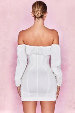 House of CB Arabella Mini Dress White Size L / Au 12 for rent on The Volte - image 3