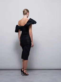 Rachel Gilbert Frey Dress Black Size 3 / AU 12 for rent on The Volte - image 3