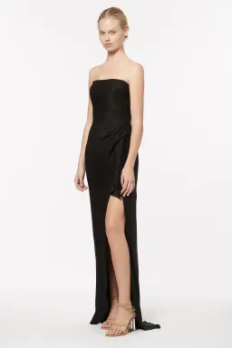 Manning Cartell Asymmetrical Games Strapless Gown Black Size 6 for rent on The Volte - image 3