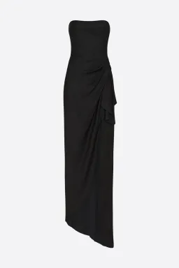 Manning Cartell Asymmetrical Games Strapless Gown Black Size 6 for rent on The Volte - image 5