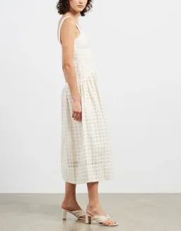 Shona Joy Penelope Midi Dress Cream Size 12  for rent on The Volte - image 2