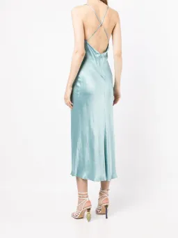 BEC & BRIDGE DUCK EGG VALENTINA MIDI DRESS - SIZE 8 AU/4 US (RRP $260) for rent on The Volte - image 2