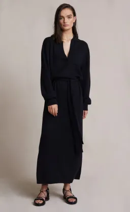 Bec and Bridge Liam Knit Polo Dress Black Size 8  for rent on The Volte - image 3