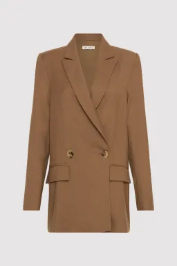 St. Agni Tailored Two-pIece Suit Brown Size 6/XS for rent on The Volte - image 3