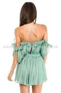 The first sight green moss playsuit  for rent on The Volte - image 2