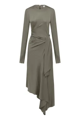 Bianca Spender Boheme Dress Sage Green Size 12 for rent on The Volte - image 3