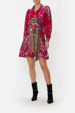 Camilla Drop Sleeve Shirt Mini Dress Boheme Blooms Size XL / AU 16 for rent on The Volte - image 1