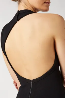 Scanlan Theodore Crepe Knit Curve Back Gown Black Size XS / Au 6 for rent on The Volte - image 3