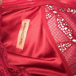 Manning Cartel Red lace dress for rent on The Volte - image 4