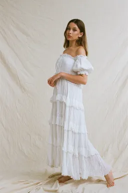 Rooh Collective Esha II Maxi Dress White Size L/AU 10 for rent on The Volte - image 2