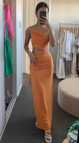 Bec & Bridge Dilkon Maxi Dress Spiced Orange Size 6 for rent on The Volte - image 3