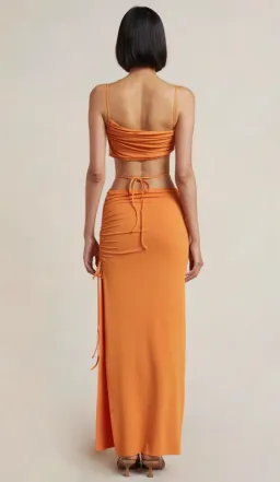 Bec & Bridge Dilkon Maxi Dress Spiced Orange Size 6 for rent on The Volte - image 2