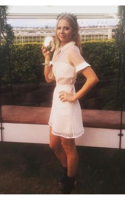 Self Portrait Pattern Play Lace Dress White Size 6 for rent on The Volte - image 2