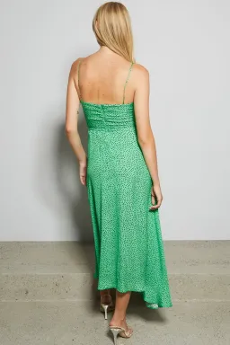 Bec & Bridge Neve Dress Green Print Size 12 for rent on The Volte - image 4