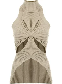 Dion Lee Muscular Twist Tank Stone Grey Size 6 for rent on The Volte - image 3