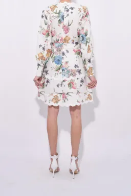 Zimmerman Ninety Six Scallop Dress Print Size 0 for rent on The Volte - image 2