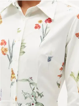 Evi Grintela Juliette Shirt Dress Print White Size AU 6 for rent on The Volte - image 2