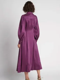 AJE Ephemera Shirt Dress Violet Size 14 for rent on The Volte - image 3