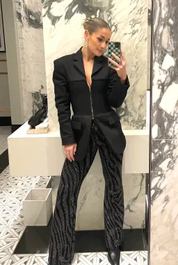 Dion Lee Hook Eye Tube Blazer Black Size 6 for rent on The Volte - image 4