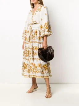 Zimmermann Floral Tiered Amelie Dress Print Size 3 for rent on The Volte - image 2